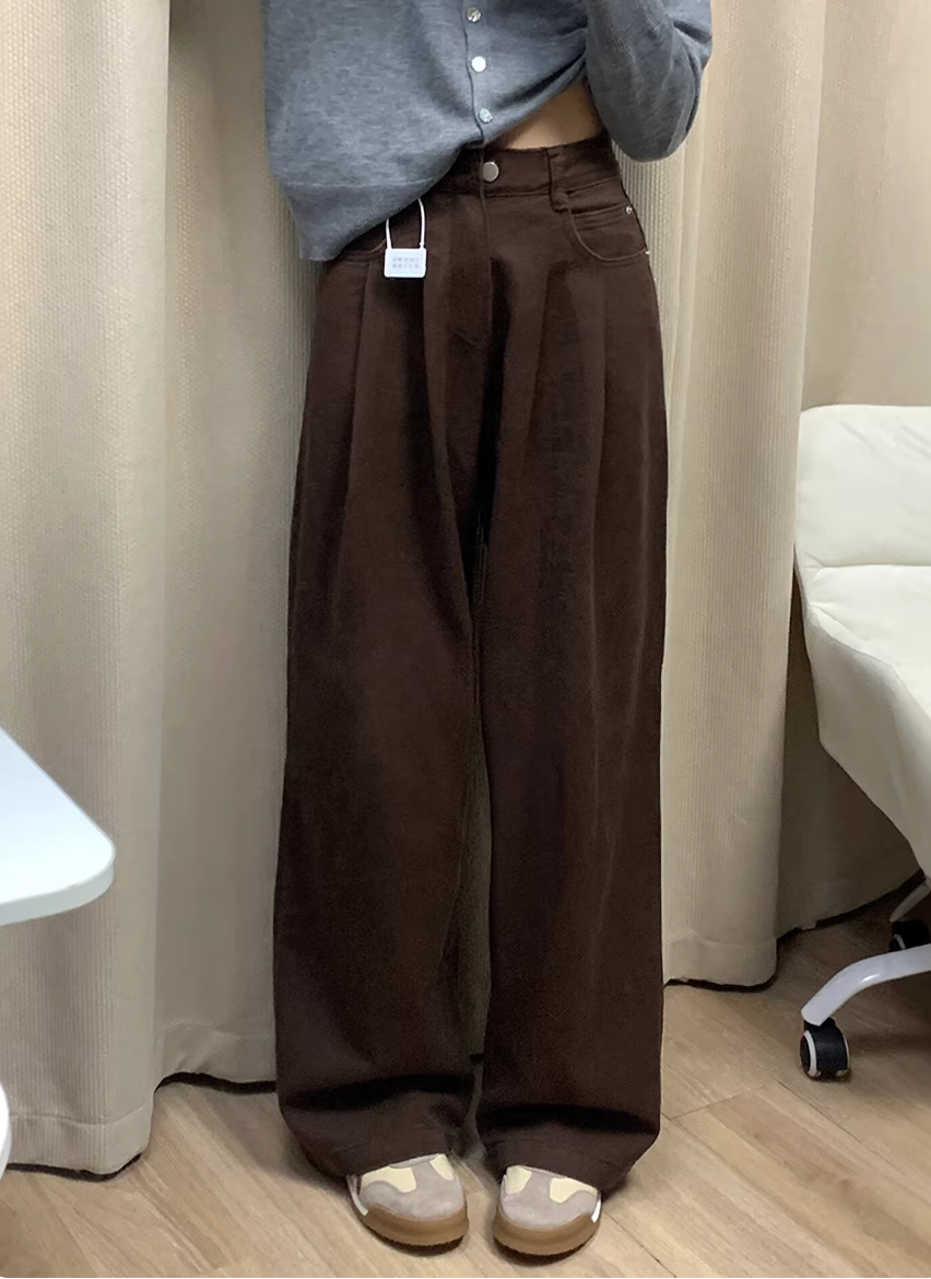 Coffee Brown Tailored Trousers