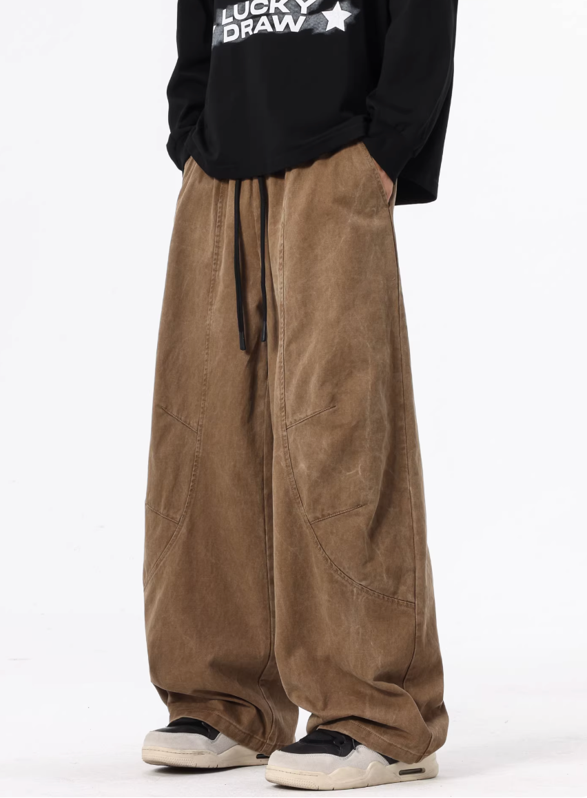 Straight pocket trousers