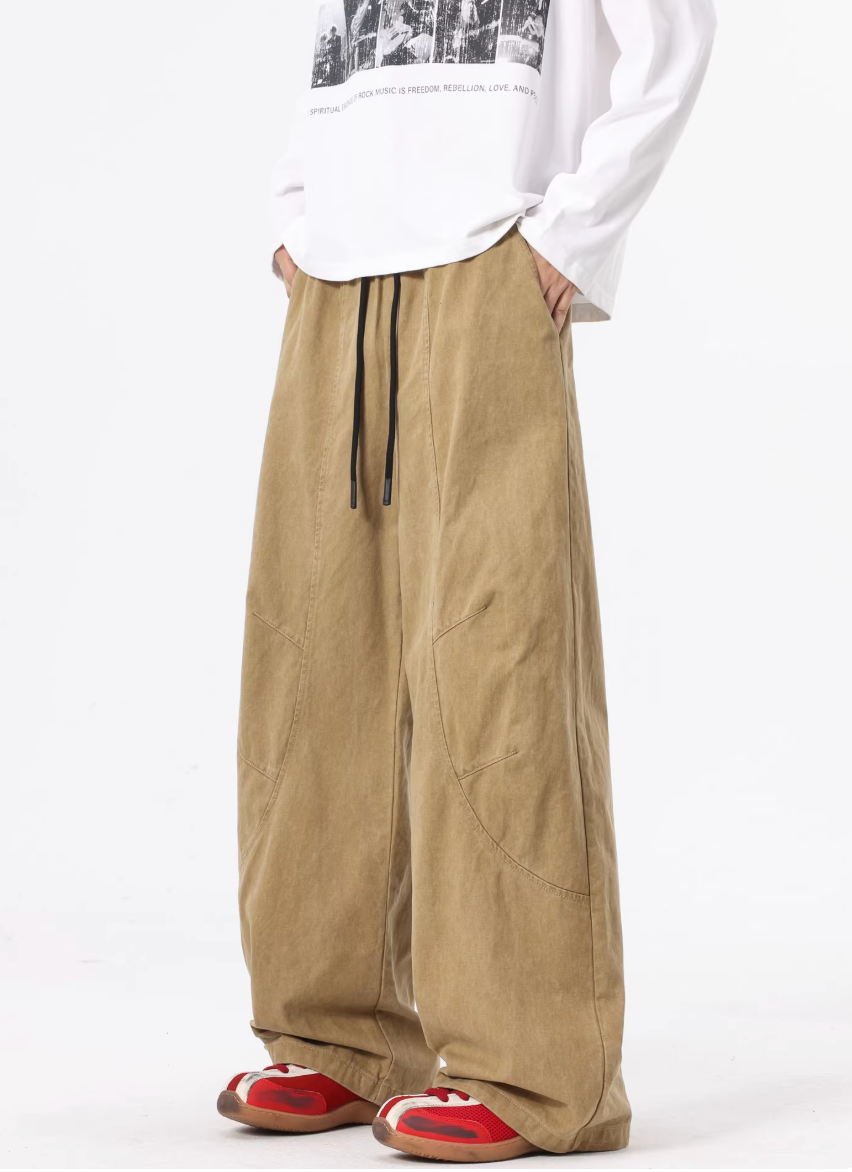 Straight pocket trousers