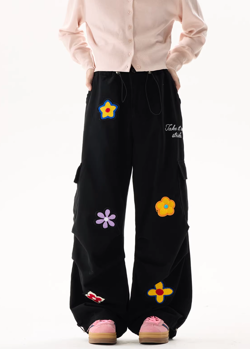 Flower widget pants