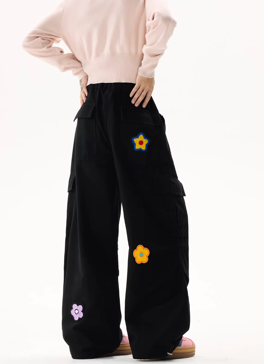 Flower widget pants