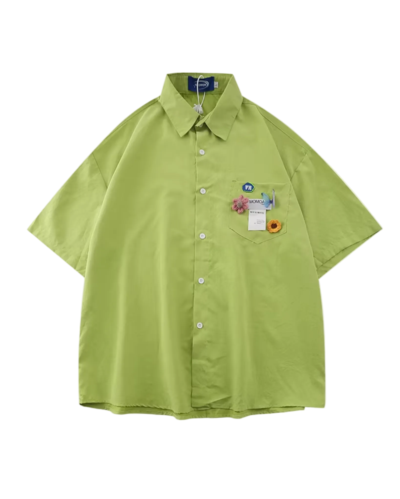 Pocket flower blouses