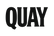 The word "QUAY" in bold